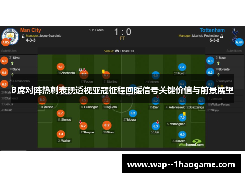 B席对阵热刺表现透视亚冠征程回暖信号关键价值与前景展望 B席对阵热刺表现透视亚冠征程回暖信号关键价值与前景展望